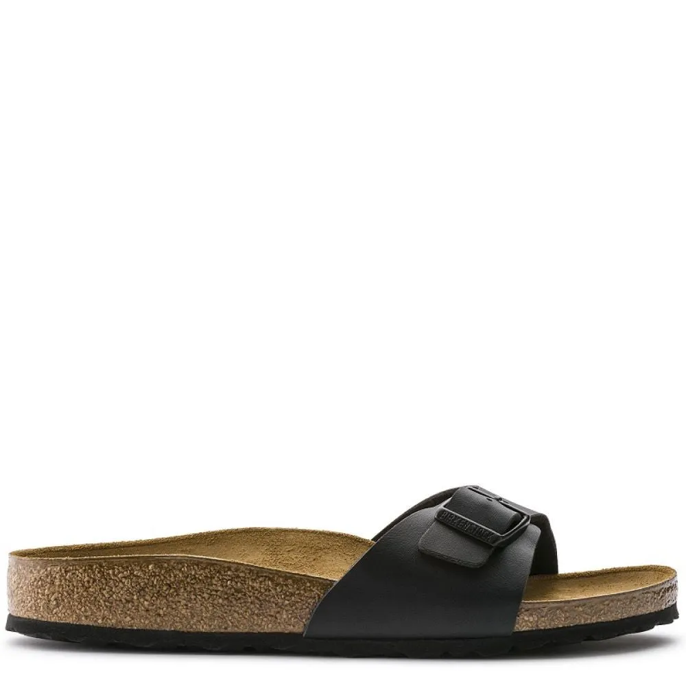 Birkenstock Women's Madrid Birko-Flor in Black (Narrow Width)