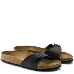 Birkenstock Women's Madrid Birko-Flor in Black (Narrow Width)