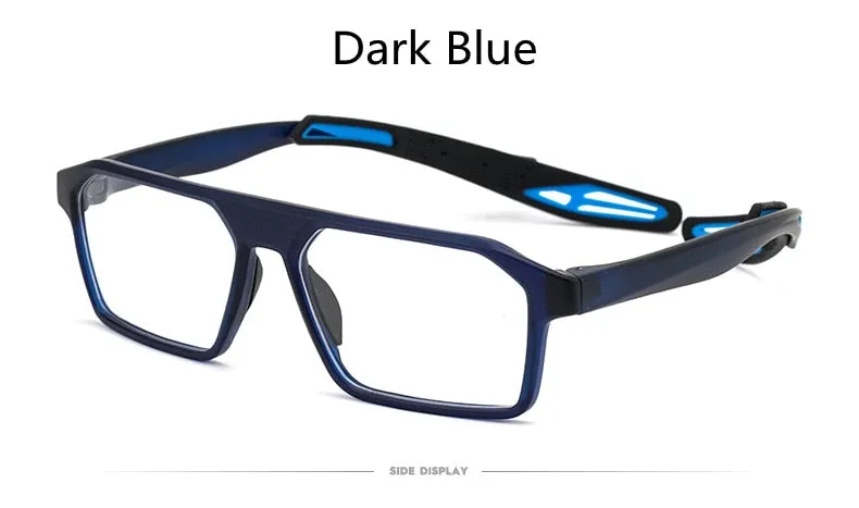KatKani Unisex Full Rim Rectangle TR 90 Resin Sport Frame Eyeglasses K001