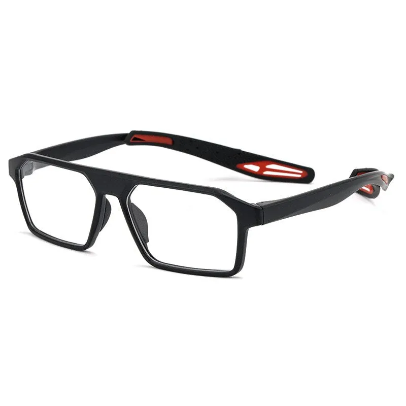 KatKani Unisex Full Rim Rectangle TR 90 Resin Sport Frame Eyeglasses K001