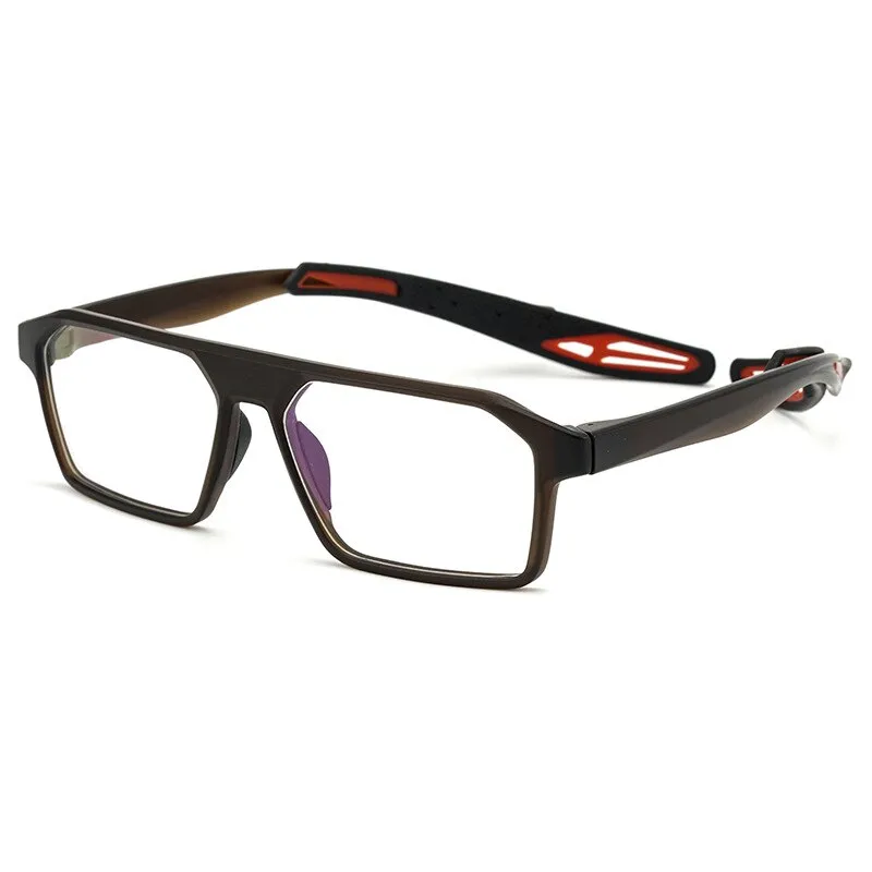 KatKani Unisex Full Rim Rectangle TR 90 Resin Sport Frame Eyeglasses K001