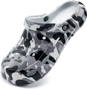 Kids Boys Girls Classic Camo Beach Clogs | Lightweight Water Sandals - Quick-Dry Non-Slip Light and Durable ??Little Kid/Big Kid??