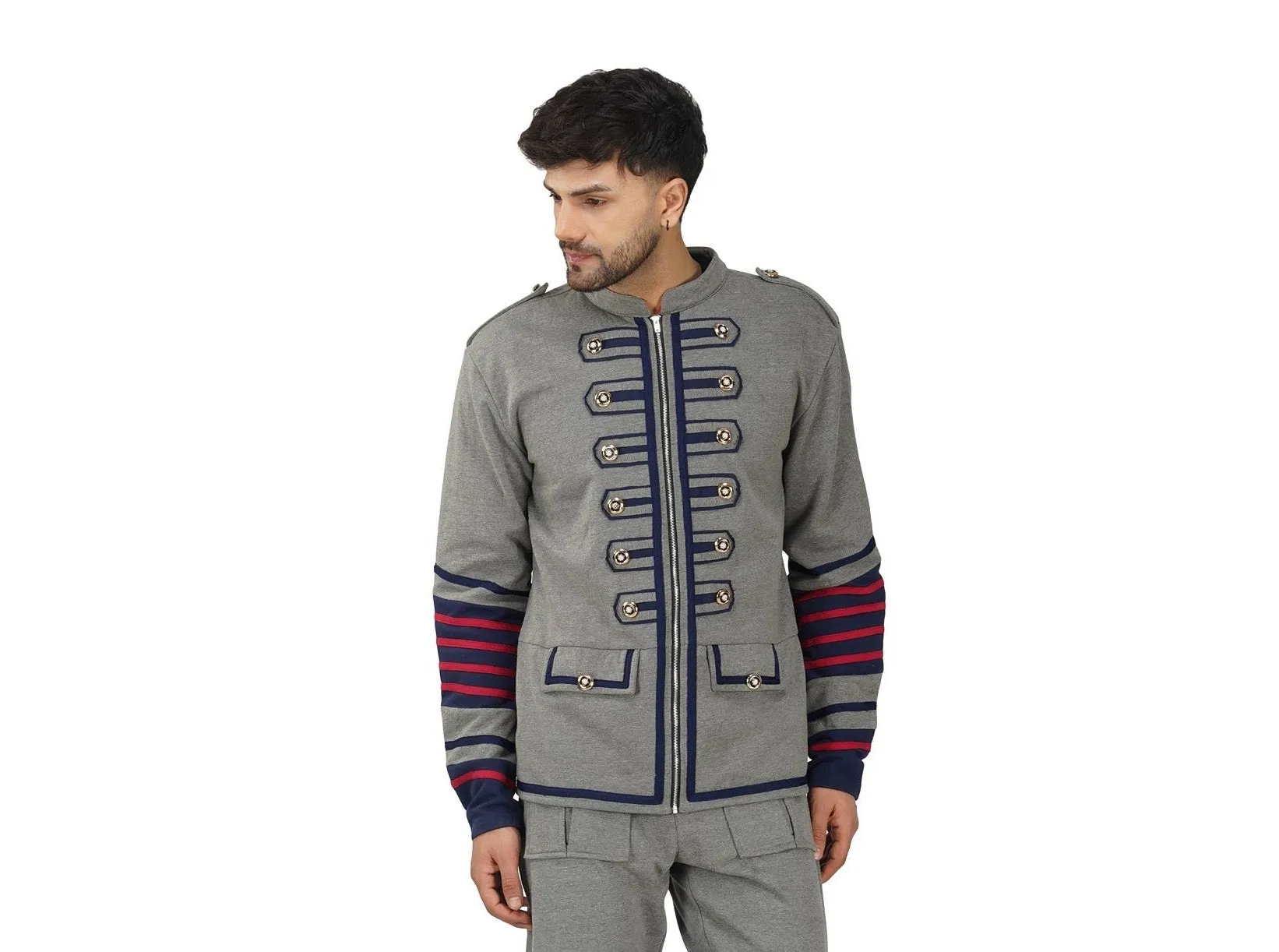 SLAY. Men's Gothic Steampunk Military Parade Casanova Jacket Cardigan Tunic Rock Army Outwear