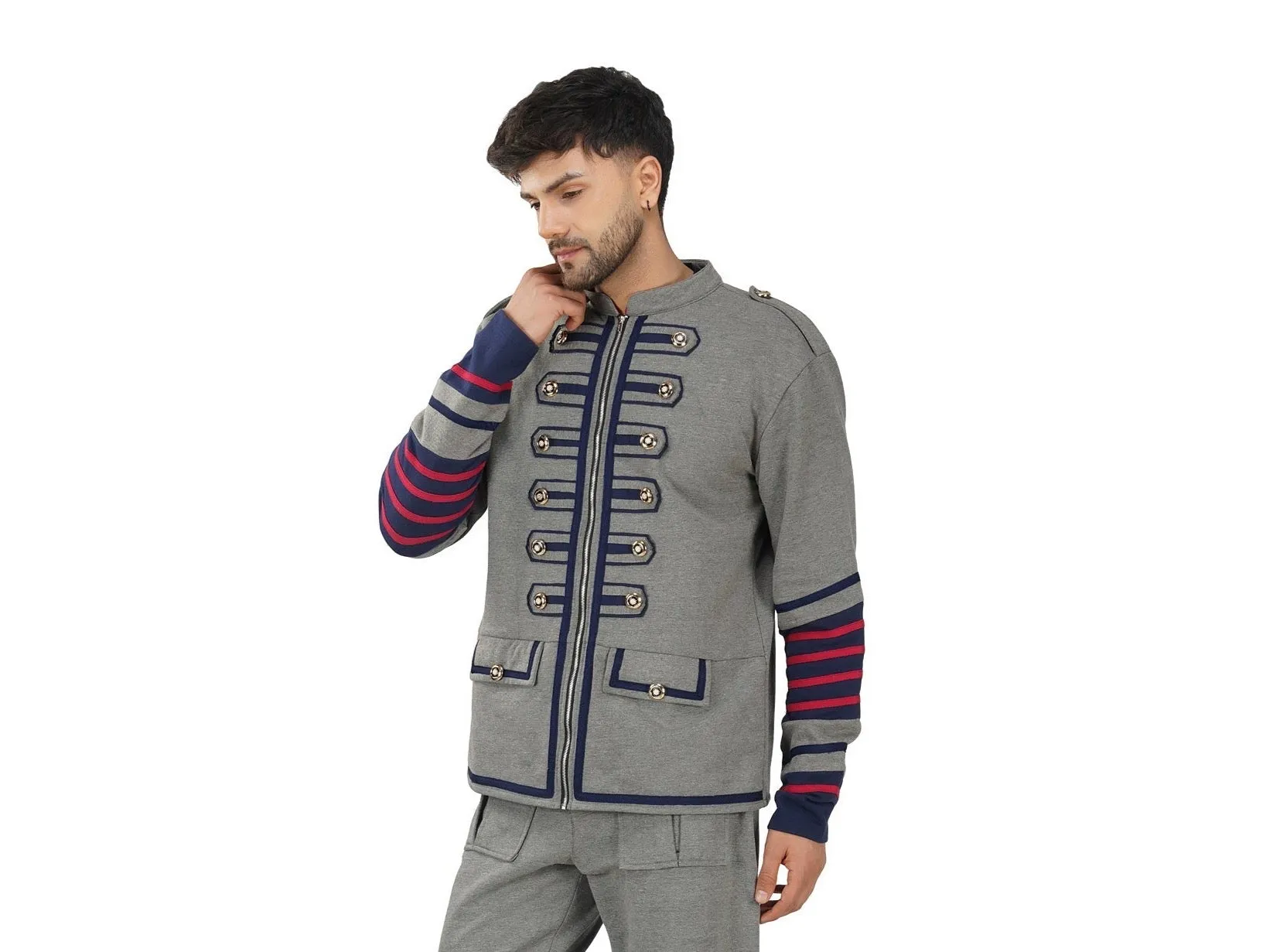 SLAY. Men's Gothic Steampunk Military Parade Casanova Jacket Cardigan Tunic Rock Army Outwear
