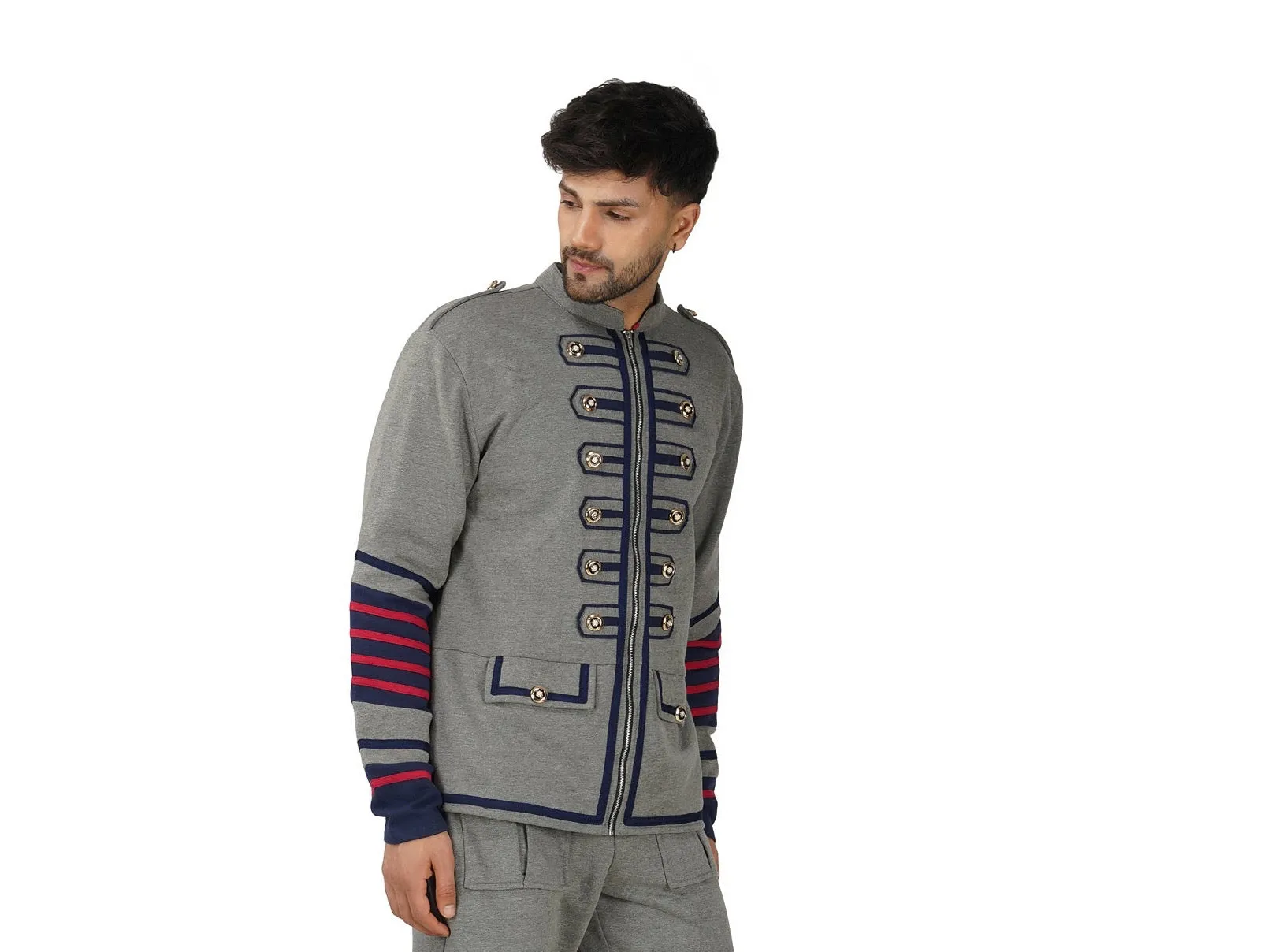 SLAY. Men's Gothic Steampunk Military Parade Casanova Jacket Cardigan Tunic Rock Army Outwear